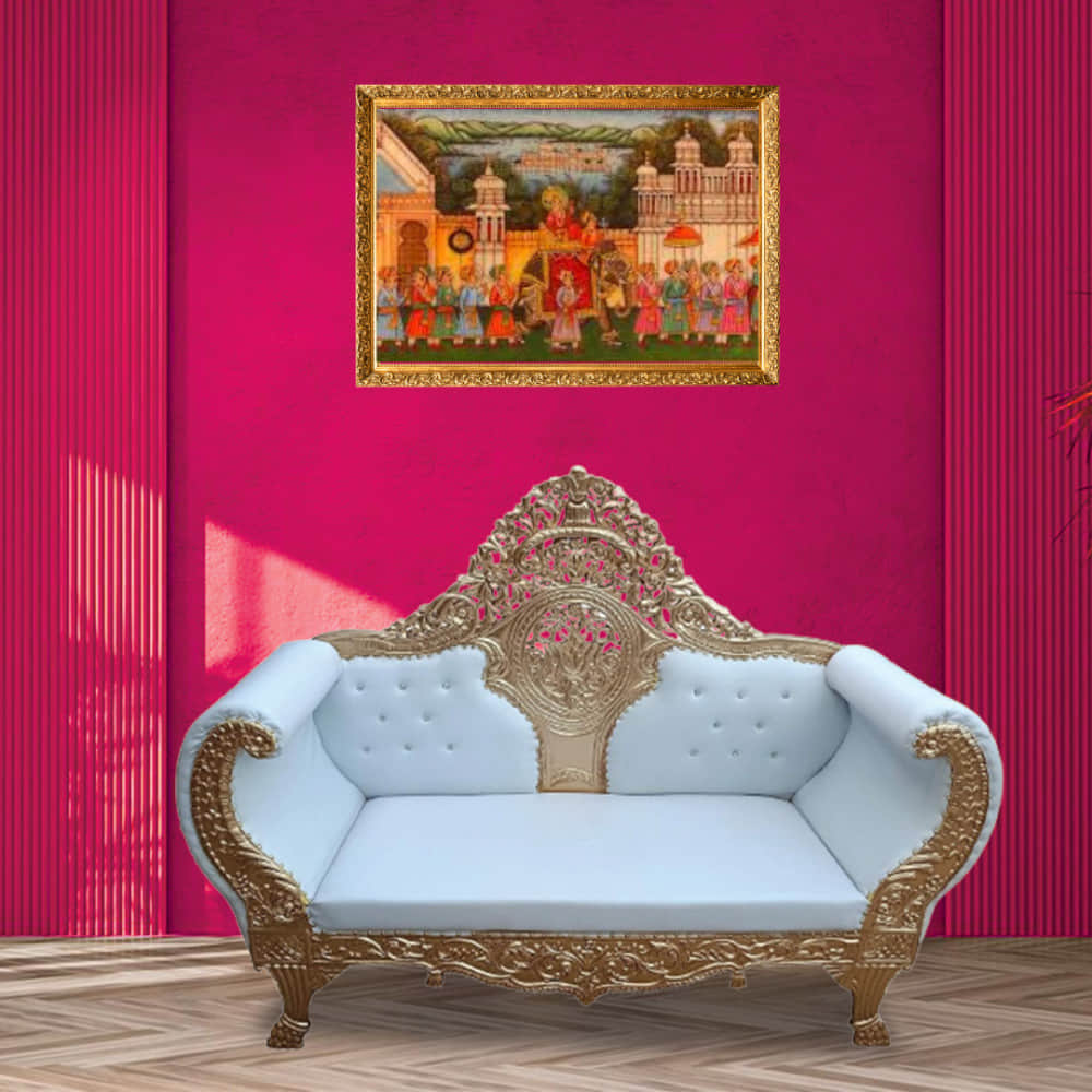 Yolo Maharaja Sofa With Deco Polish - 3 seater - photo