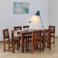 Solidwood 6 Seater Dinning Table Set - photo