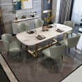 Denver Marble Dining Table With 6 Chairs - photo