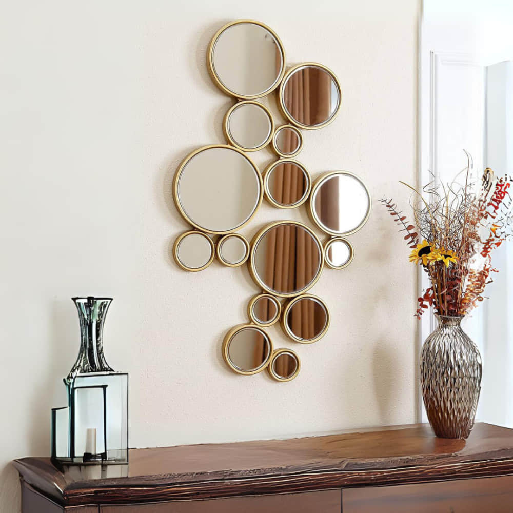 Mirror Bubble Metal Wall Art - photo