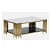 Saguaro Coffee Table In Golden Finish With Marble Top - left_view
