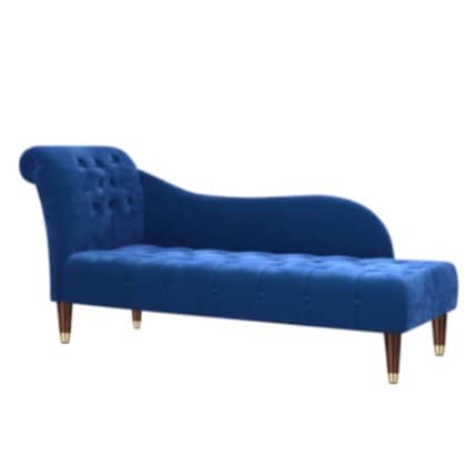 2 Seater Chaise Lounger In Blue Colour