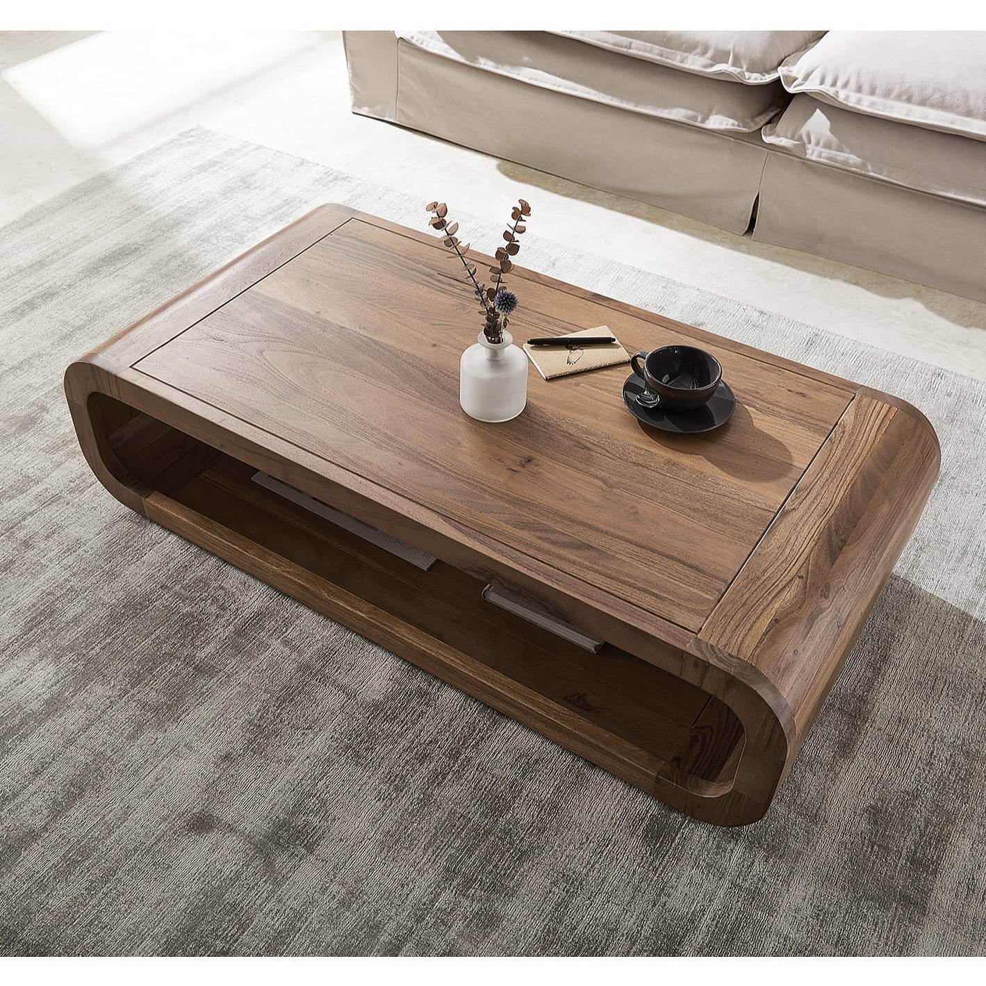 Tauras Solid Sheesham Wood Centre Table