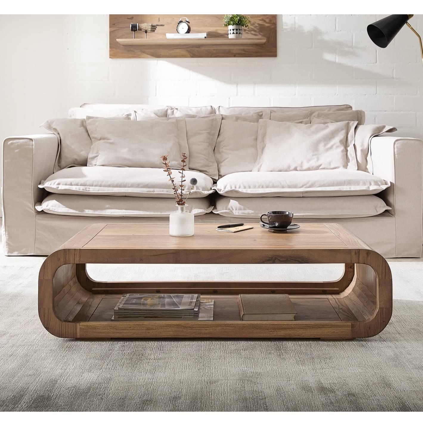 Tauras Solid Sheesham Wood Centre Table