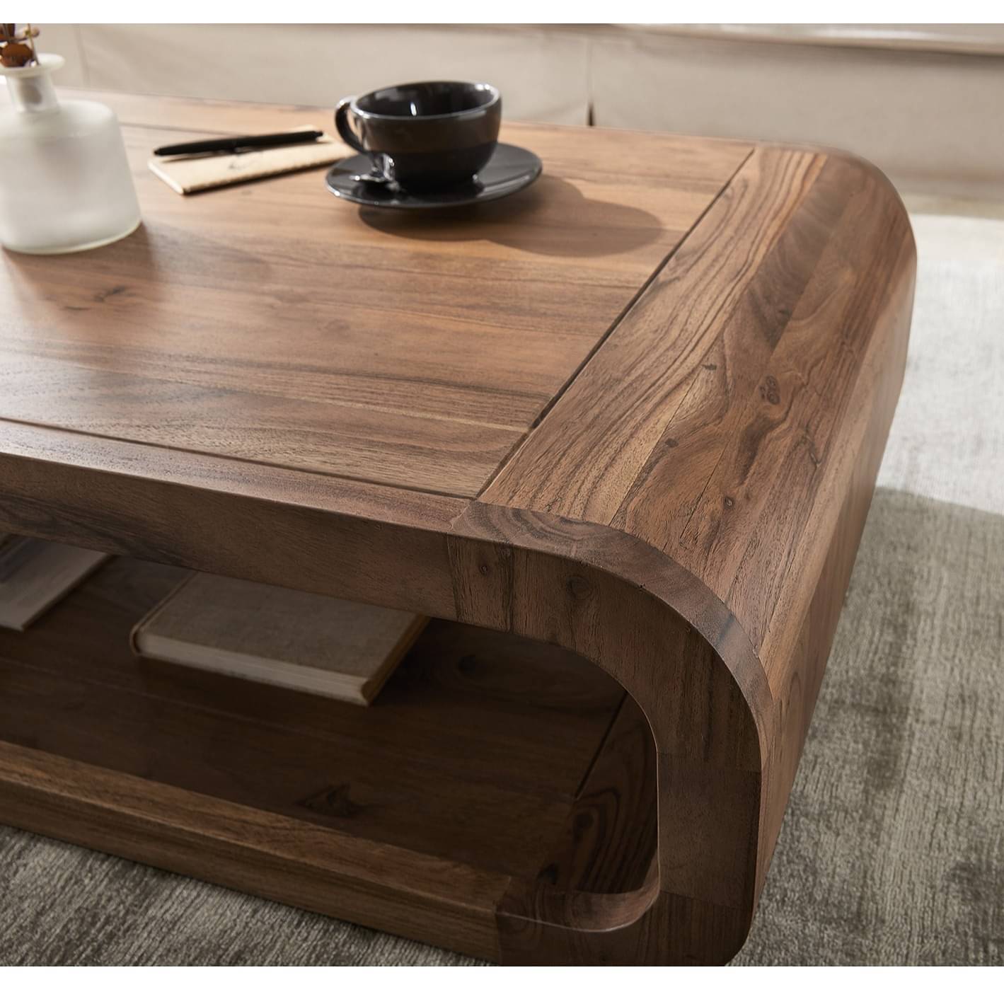 Tauras Solid Sheesham Wood Centre Table