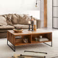 Solid Sheesham Wood Coffee Table For Living Room - photo