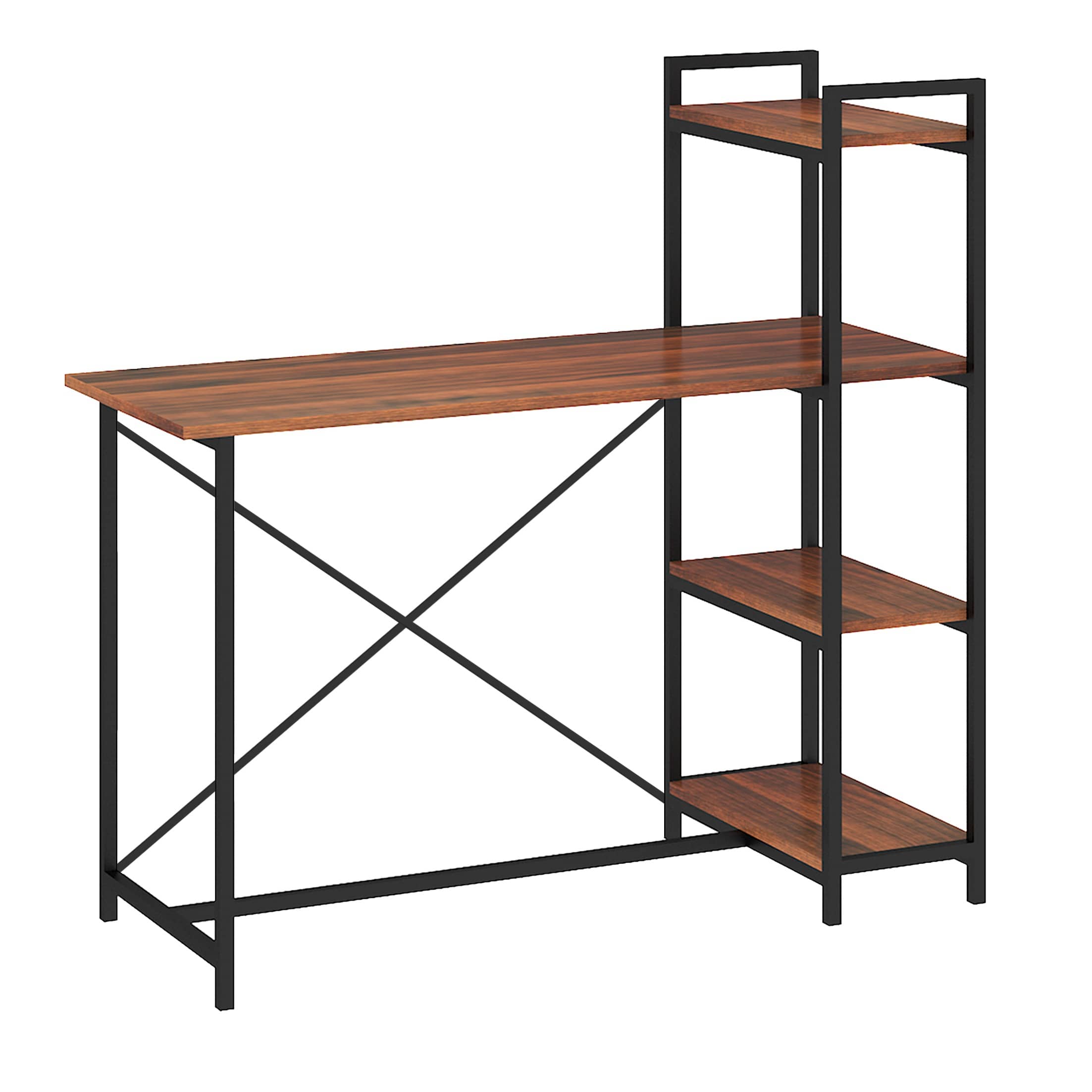 Tauras Wood & Metal Finish Study Table