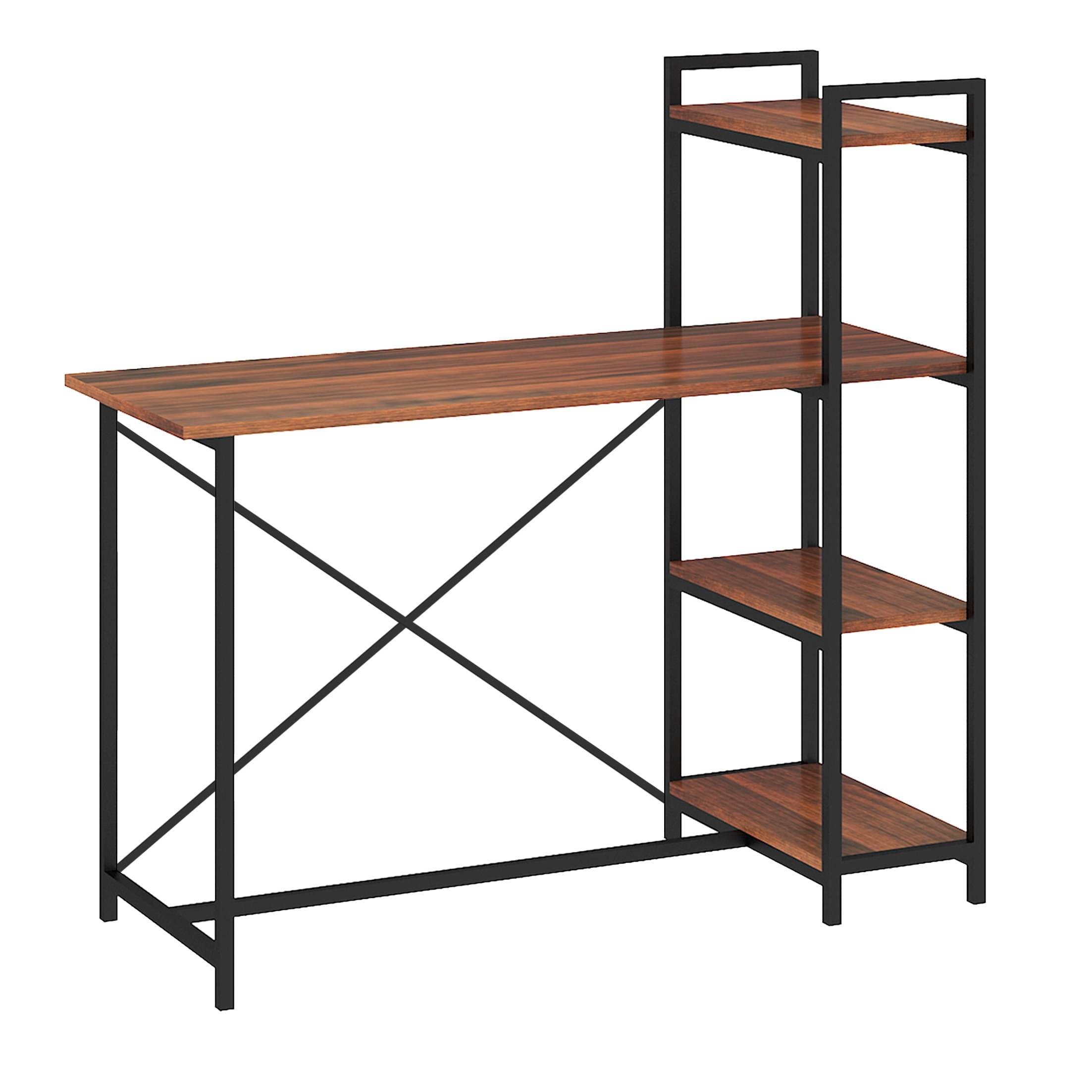 Tauras Wood & Metal Finish Study Table