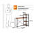 Tauras Wood & Metal Finish Study Table - rear_view