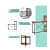 Tauras Wood & Metal Finish Study Table - left_view