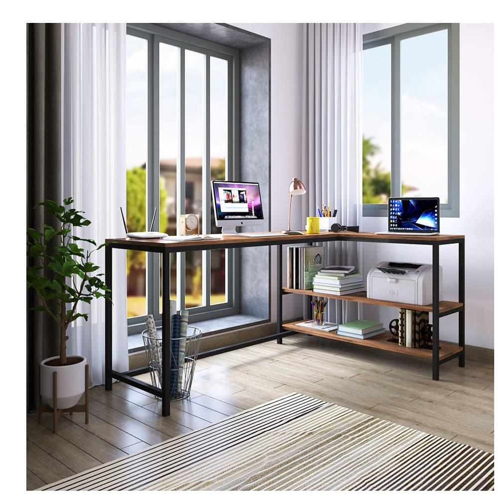 Sapa L Shaped Study Table - photo