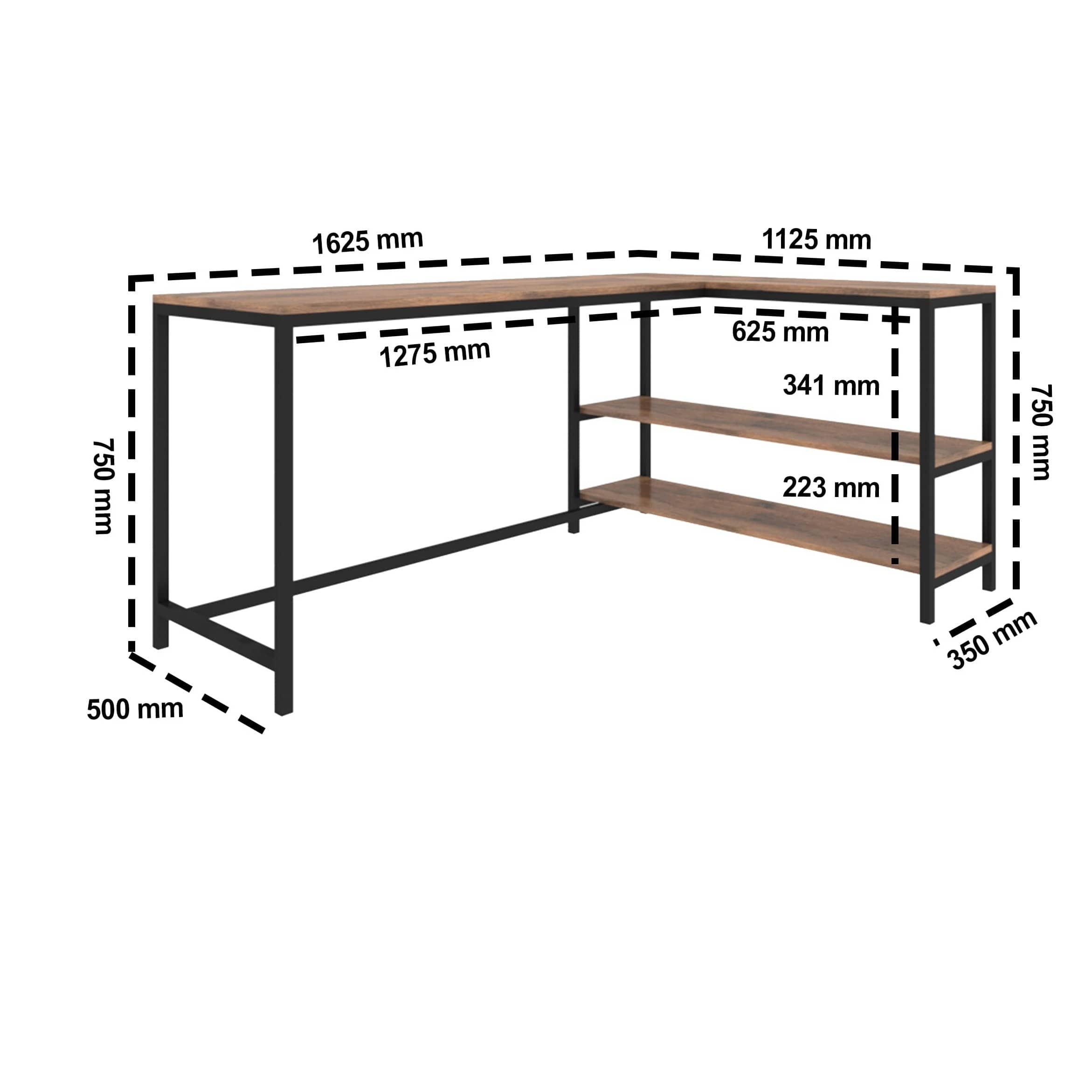 Sapa L Shaped Study Table