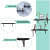 Eric Wood & Metal Wall Mounted Floating Shelves - bottom_view
