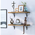Eric Wood & Metal Floating Shelves - photo