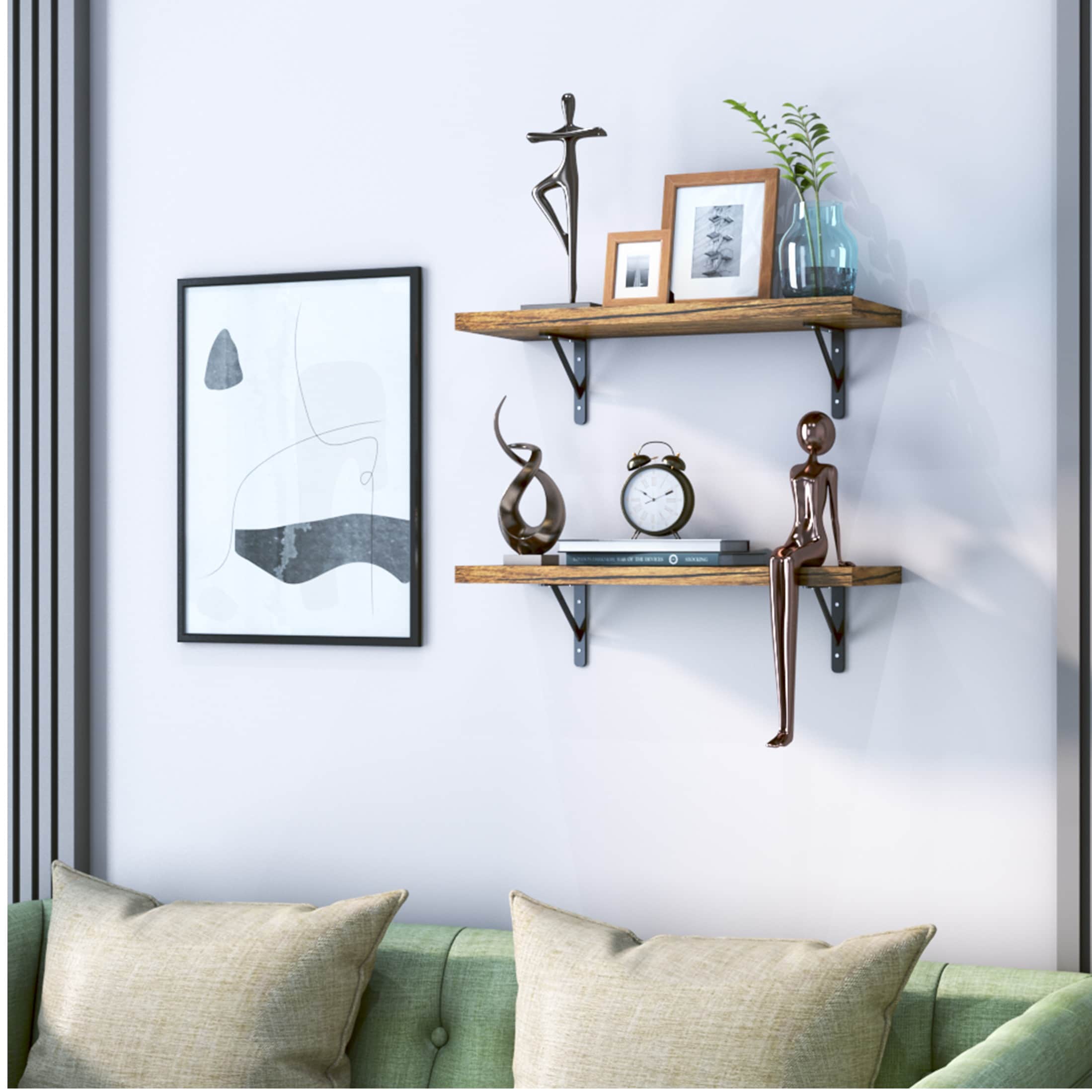 Eric Wood & Metal Floating Shelves - front_view