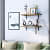 Eric Wood & Metal Floating Shelves - front_view