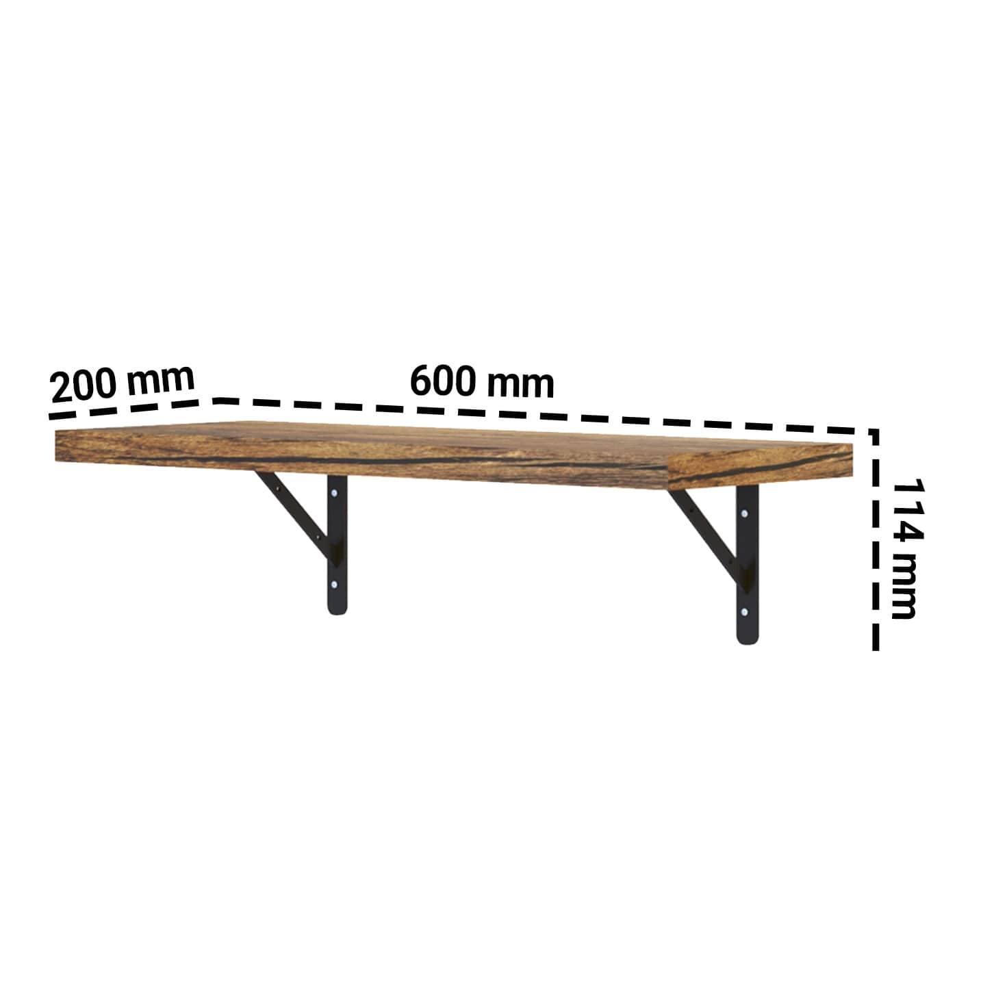 Eric Wood & Metal Floating Shelves - rear_view