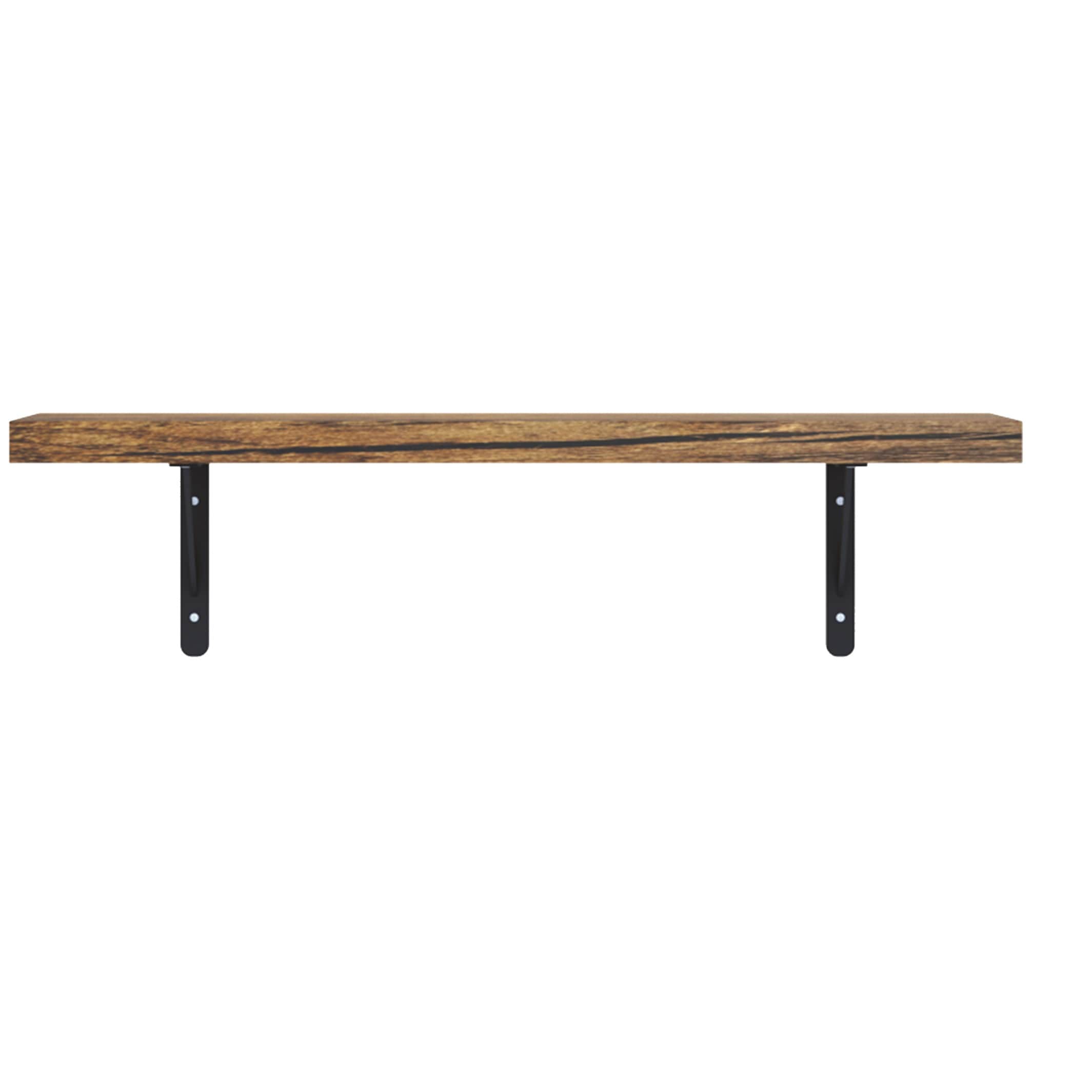 Eric Wood & Metal Floating Shelves - left_view