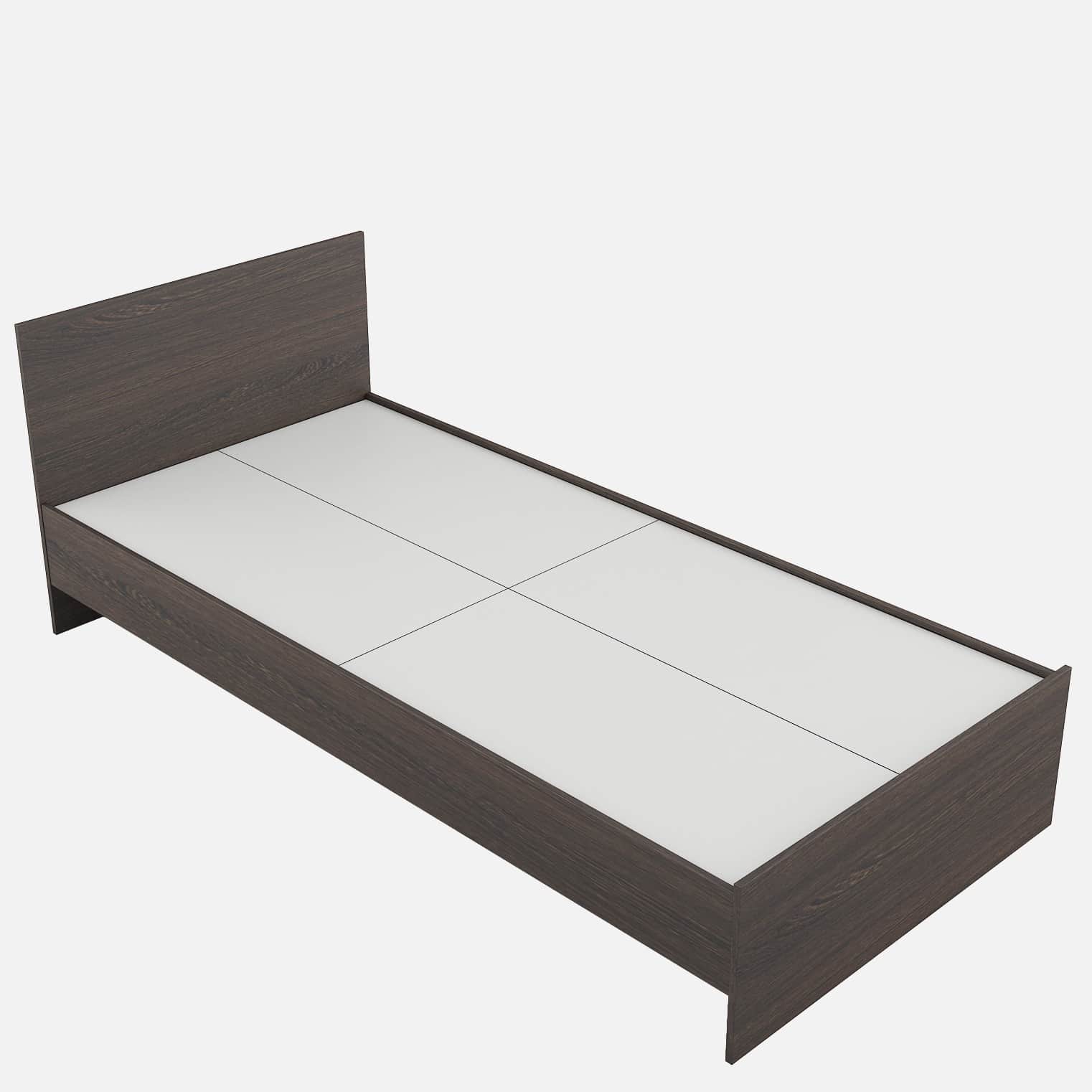 Trios Engineered Wood Single Bed - left_view