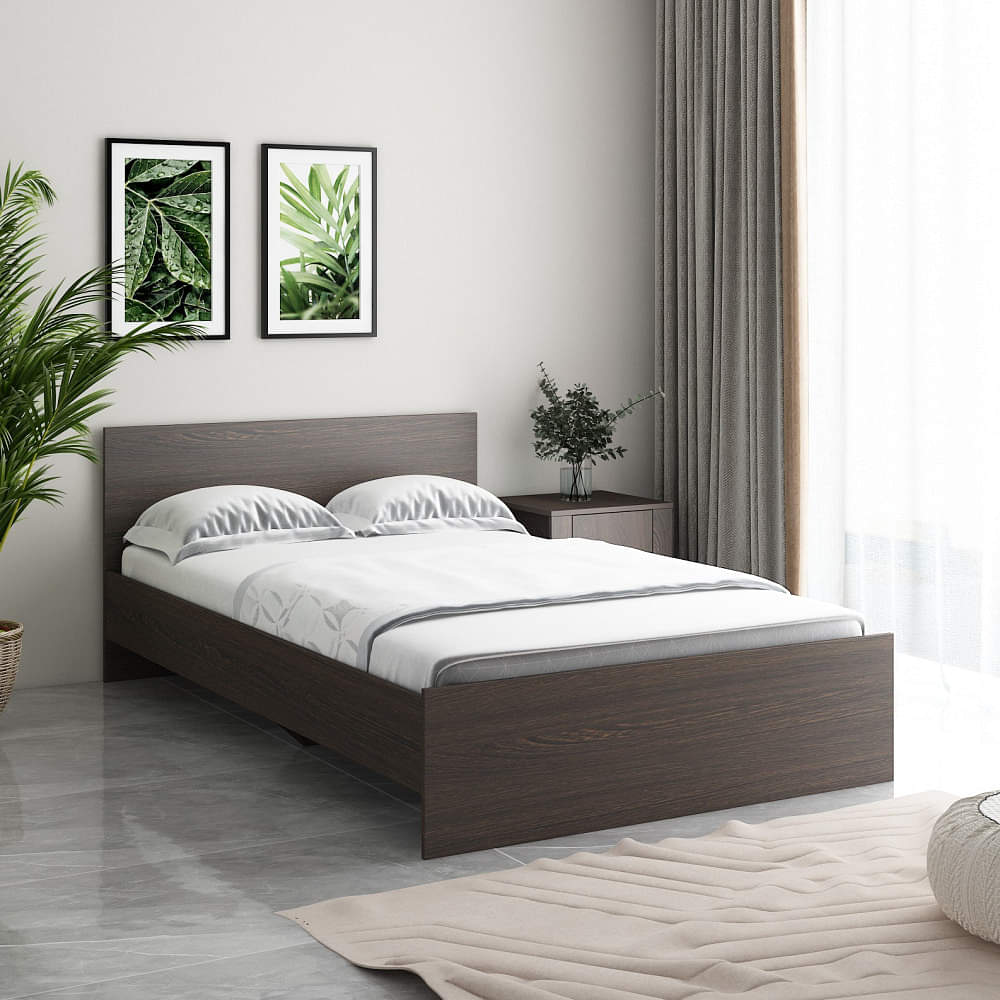 Avenue Engineered Wood Queen Size Bed - photo