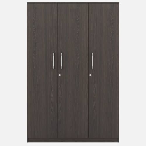 3 Door Engineered Wood Wardrobe with Drawer