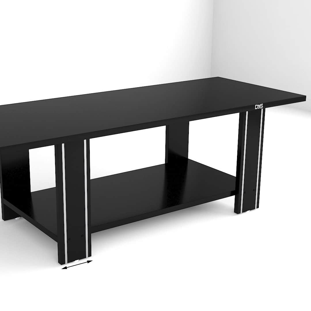 Serene Engineered Wood Contemporary Style Rectangular Coffee Table - front_view