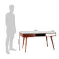 Sapa Solidwood Study Table With 2 Drawers - front_view
