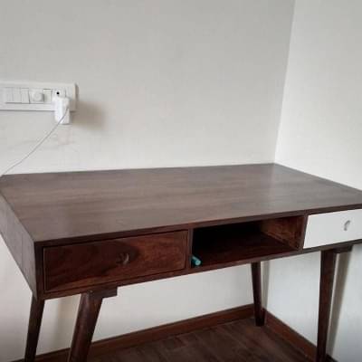 Sapa Solidwood Study Table With 2 Drawers