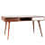 Sapa Solidwood Study Table With 2 Drawers - rear_view