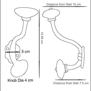 Ivory Melon Wall Hook pack of 25