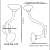 Ivory Melon Wall Hook pack of 25 - left_view