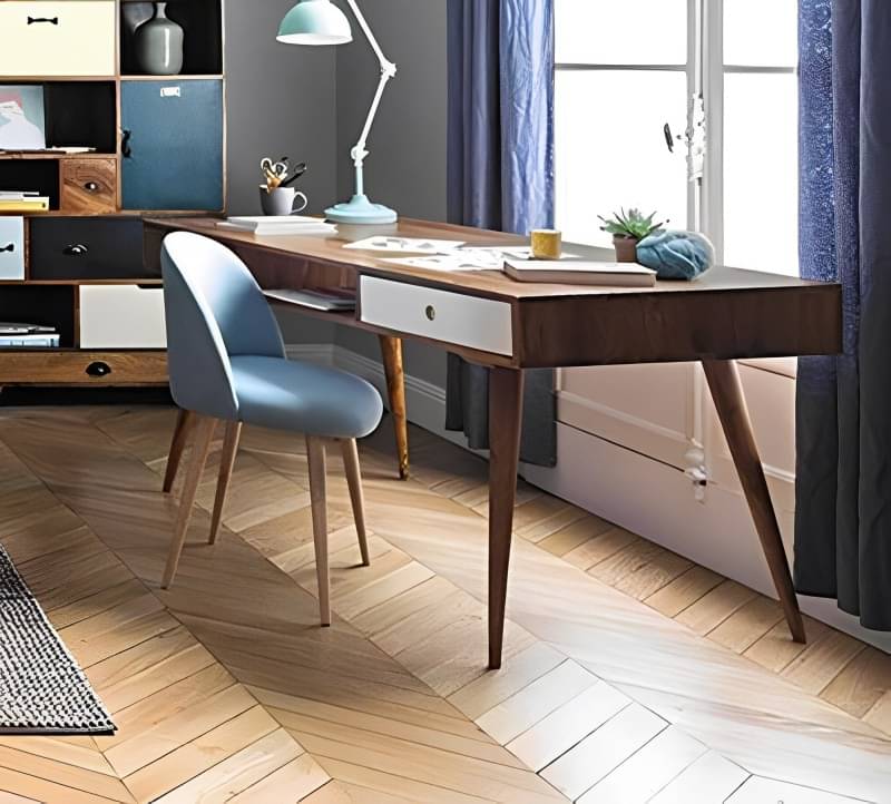 Sapa Solidwood Study Table With 2 Drawers