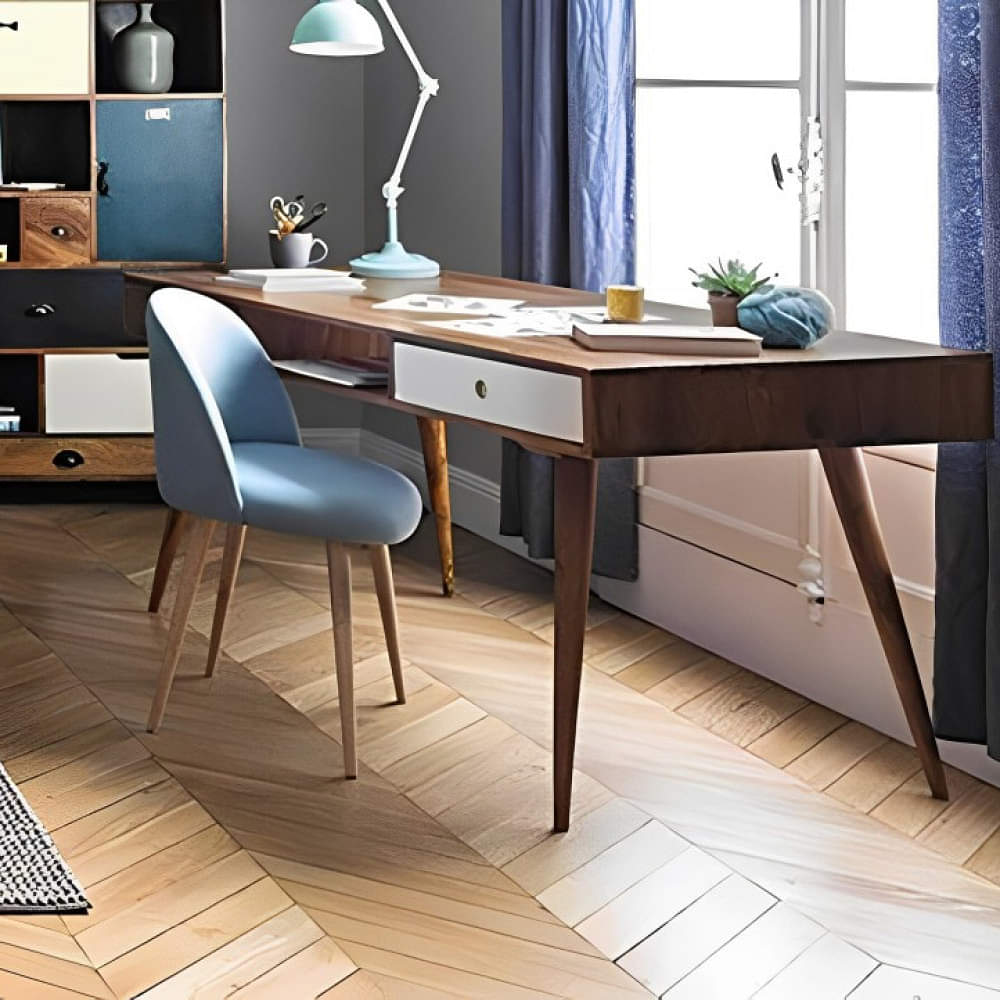 Sapa Solidwood Study Table With 2 Drawers - photo