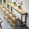 Wooden Bar stool - top_view