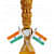 Wooden Ashoka pillar with flag and clock 20 cm - photo