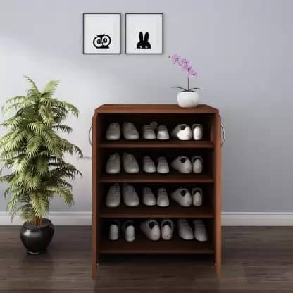 Zena 4 Tier Shelf Wooden Shoe Rack