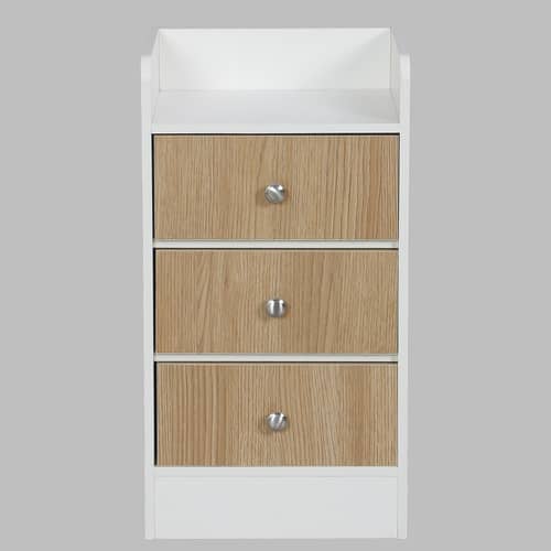 Woodit Bedside Table in White Colour