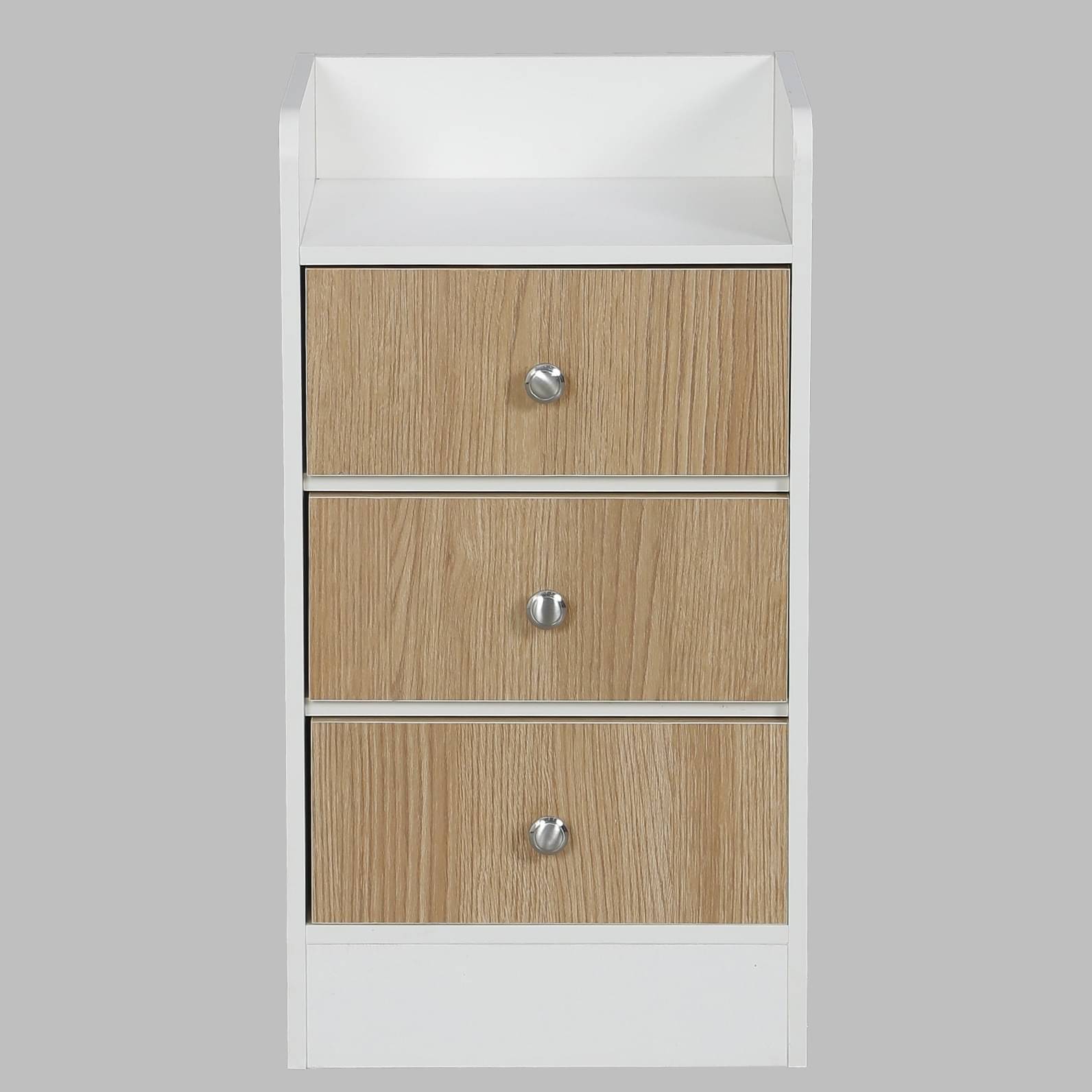 Woodit Bedside Table in White Colour