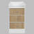 Woodit Bedside Table in White Colour - front_view