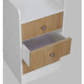 Woodit Bedside Table in White Colour - top_view
