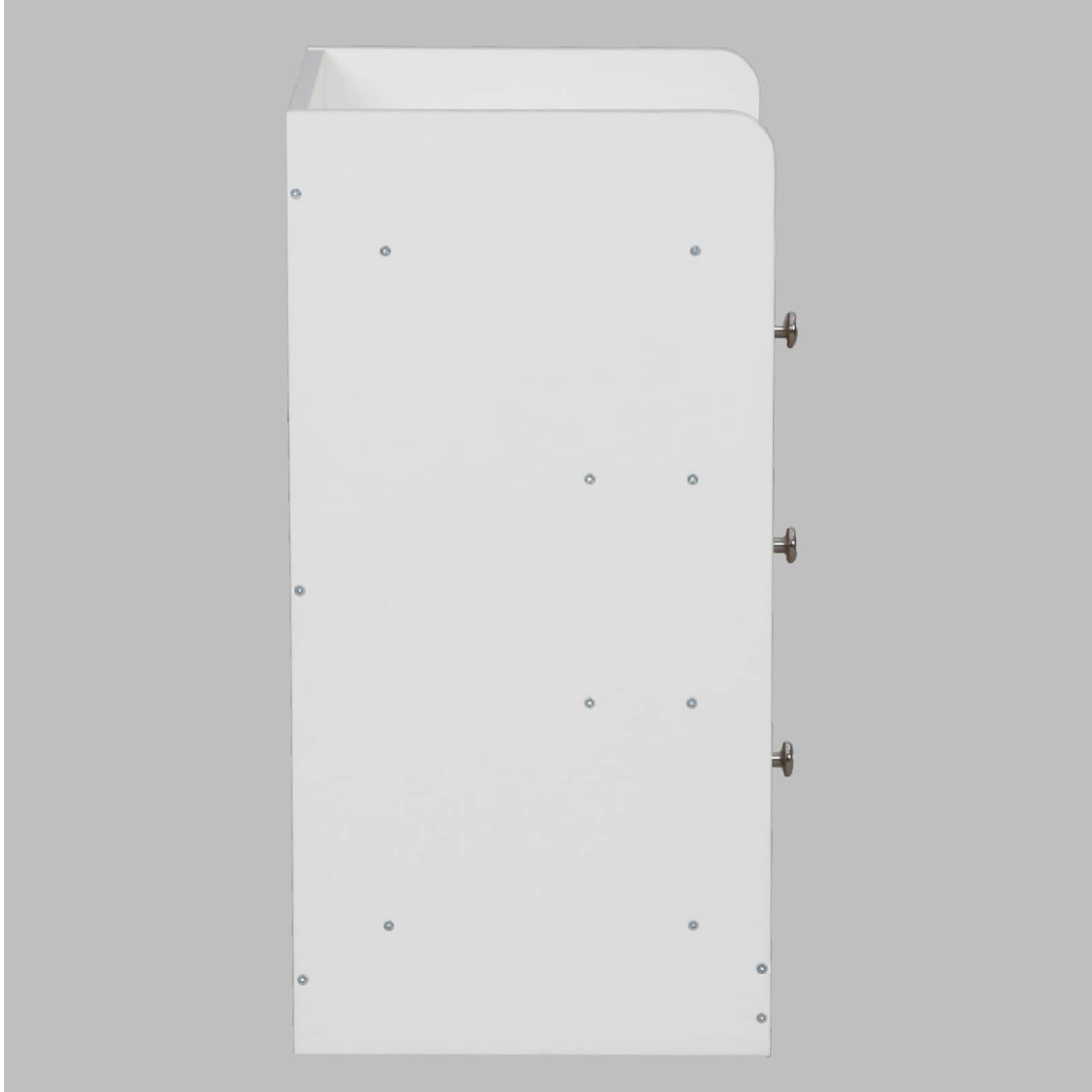 Woodit Bedside Table in White Colour - left_view