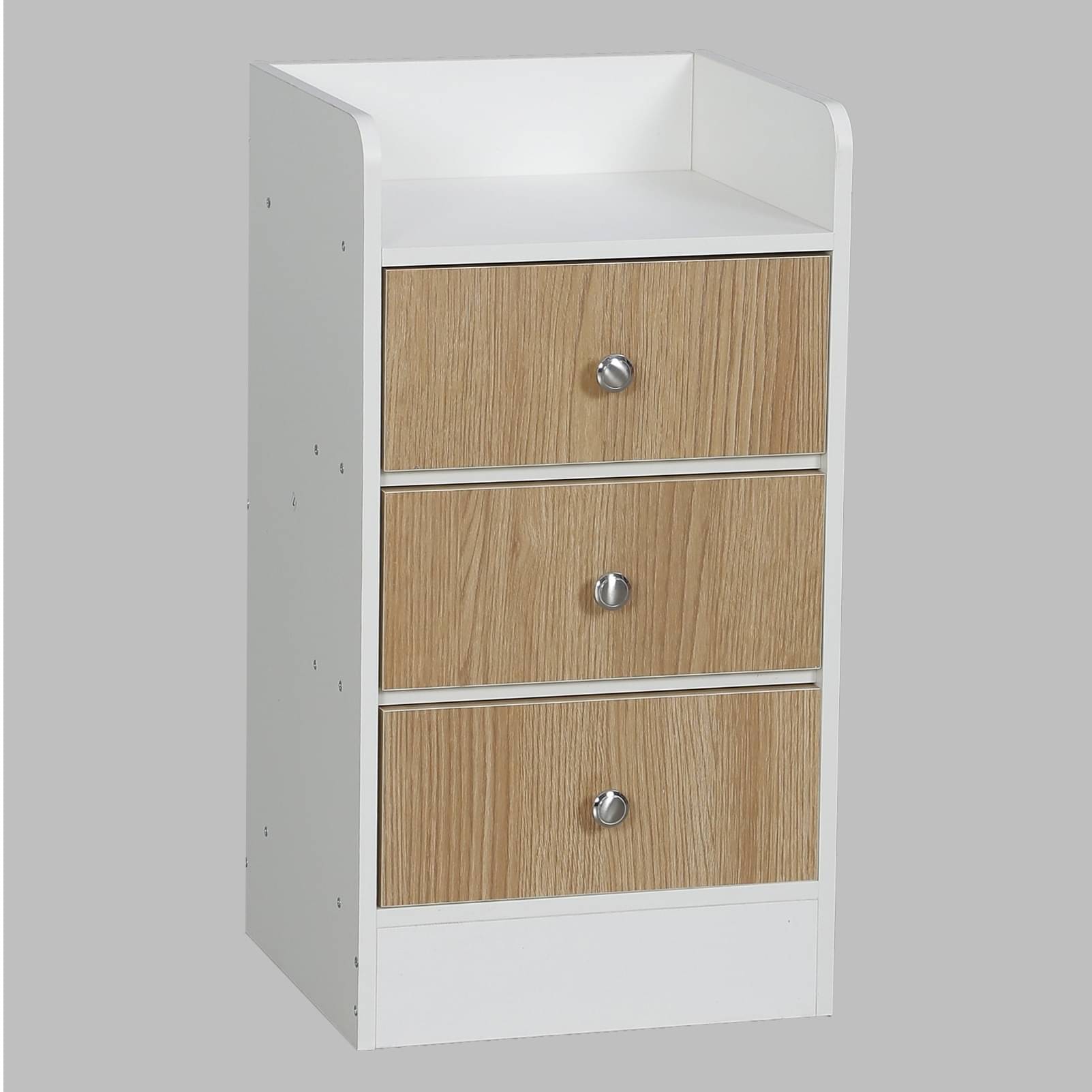 Woodit Bedside Table in White Colour