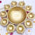 Orleans Diya Shape Decorative Urli Bowl for Home Decor and Gift - top_view