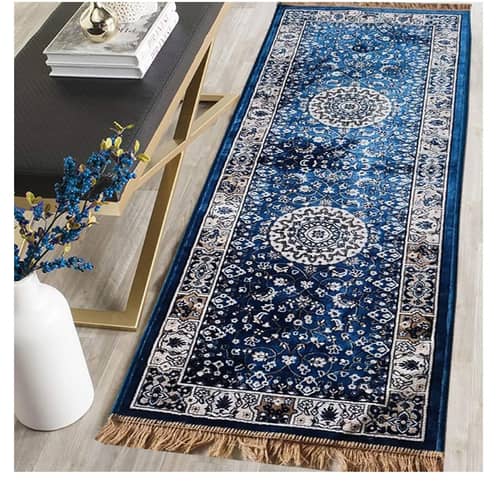 Orleans 2x6 Blue Silk Runner