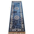 Orleans 2x6 Blue Silk Runner - top_view