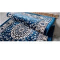 Orleans 2x6 Blue Silk Runner - right_view