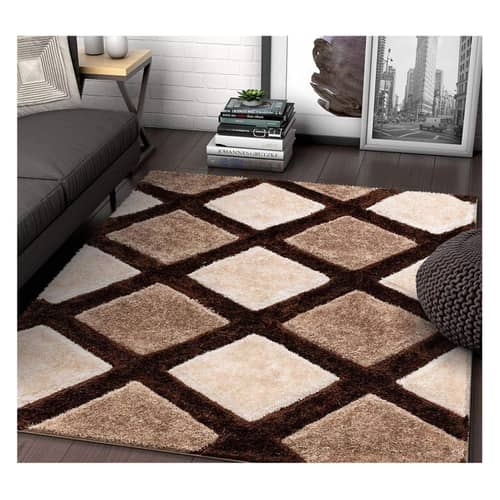 Shaggy carpet for living room 3x5 feet