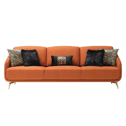 Styx Sectional 3 Seater Velvet Sofa