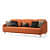 Styx Sectional 3 Seater Velvet Sofa - rear_view