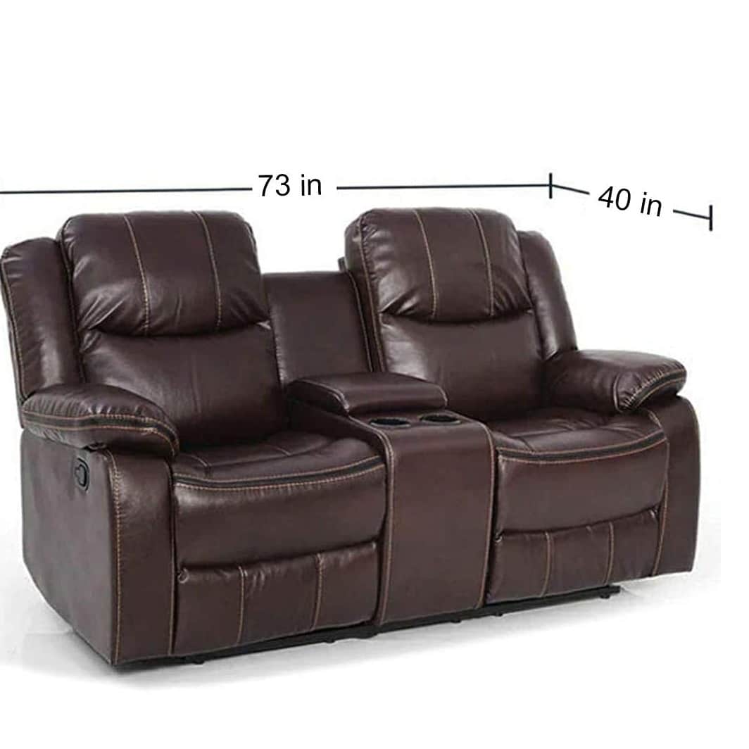 Orleans Manual 2 Seater Recliner - left_view